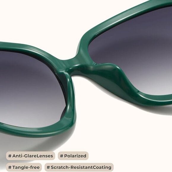 Bug Eye Oversized Polarized Sunglasses Womens, Trendy Retro Sun Glasses